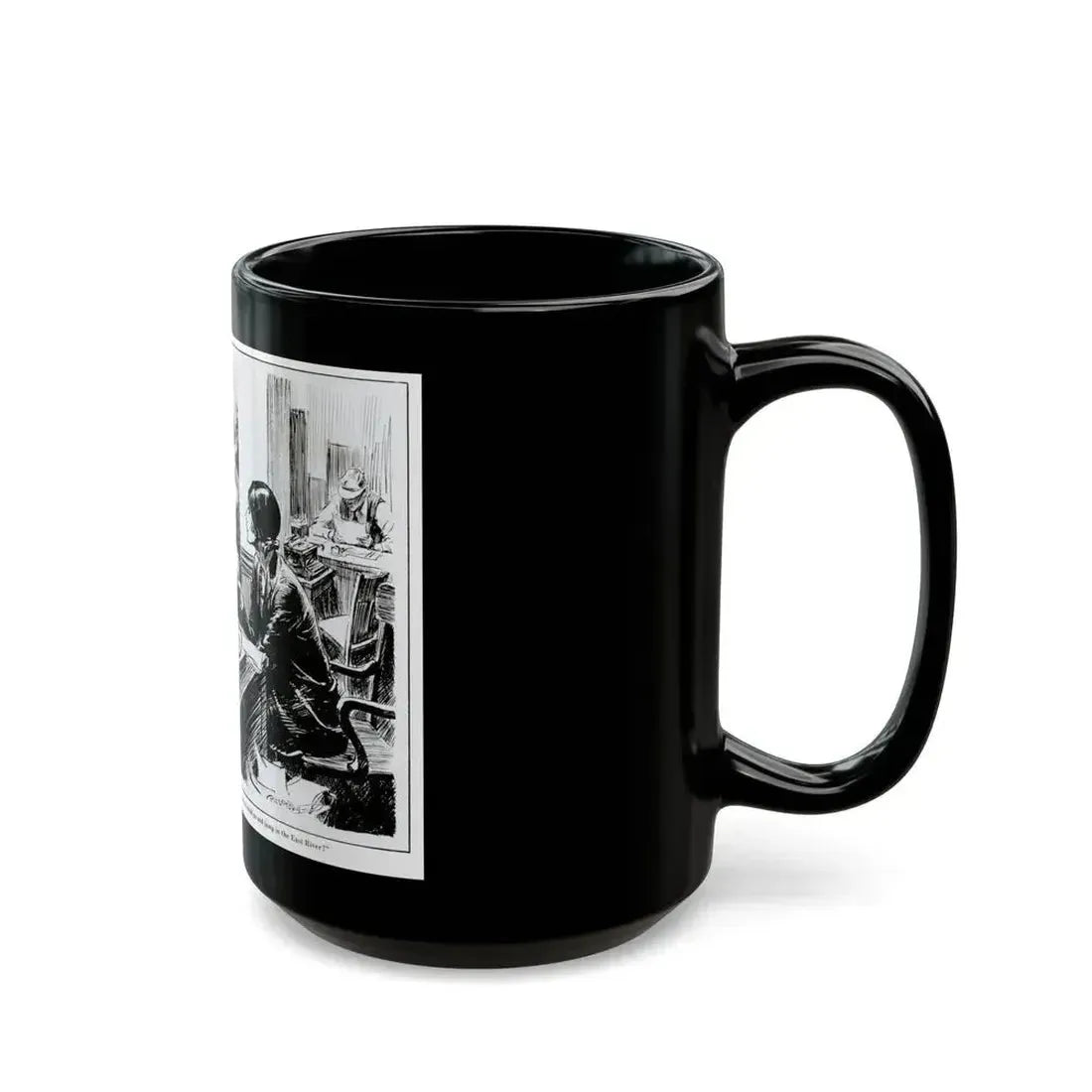 Fed Up With Work, 1931 - Black Coffee Mug - Go Mug Yourself