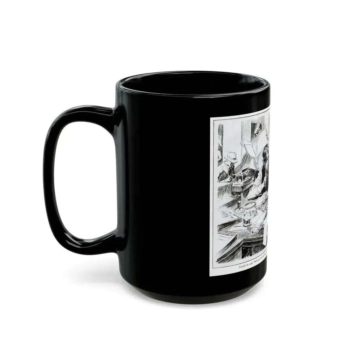 Fed Up With Work, 1931 - Black Coffee Mug - Go Mug Yourself