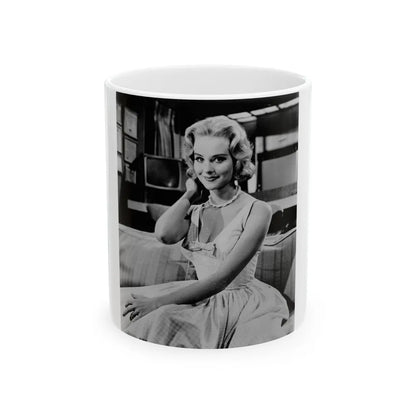 Diane McBain #03 (Vintage Female Icon) White Coffee Mug-11oz-Go Mug Yourself