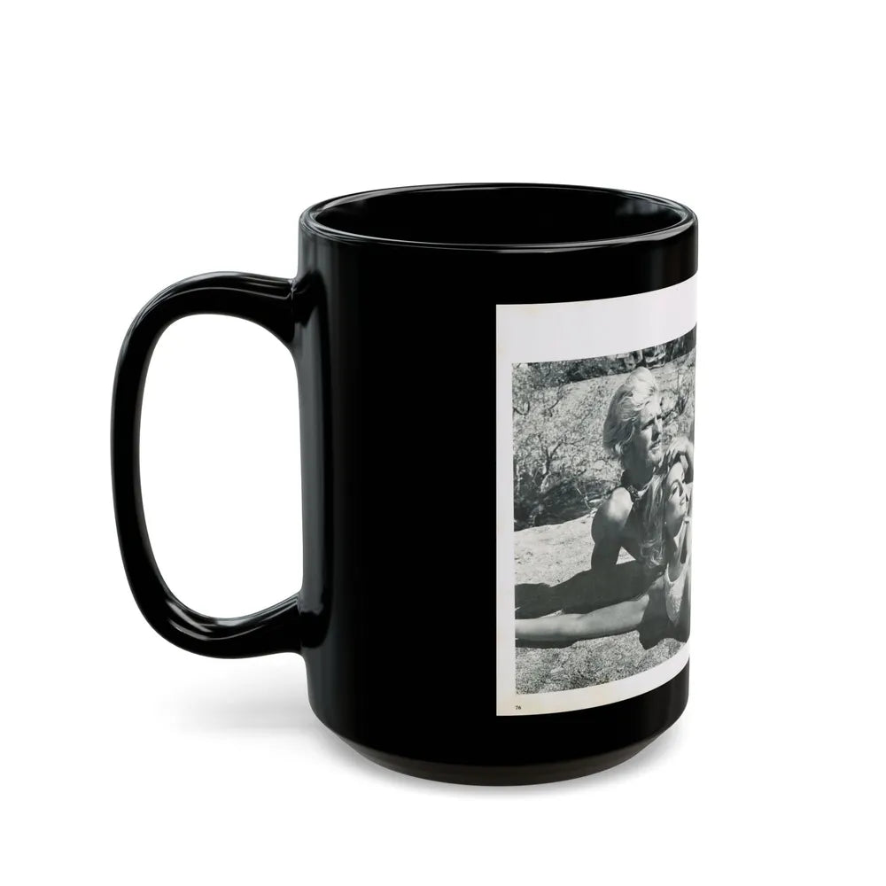 Julie Ege #216 (Vintage Female Icon) Black Coffee Mug-Go Mug Yourself