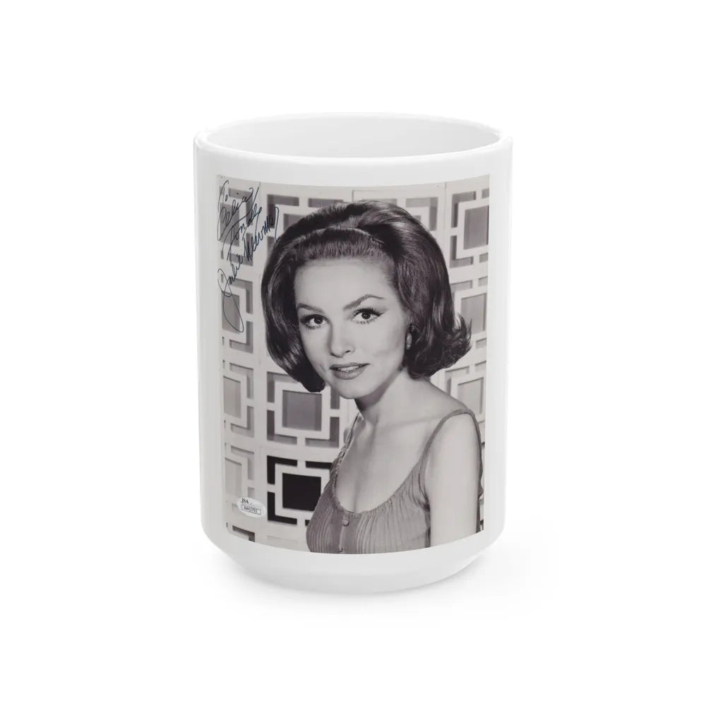 Julie Newmar #257 1 (Vintage Female Icon) White Coffee Mug-15oz-Go Mug Yourself