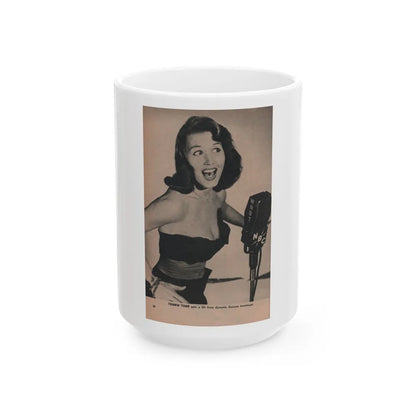 Penny Duncan #49 - [Pages 38] Pages 7 of 7 with, 1 B&W Photo & Caption from PHOTO Digest Mag. May '54 (Vintage Female Icon) White Coffee Mug-15oz-Go Mug Yourself