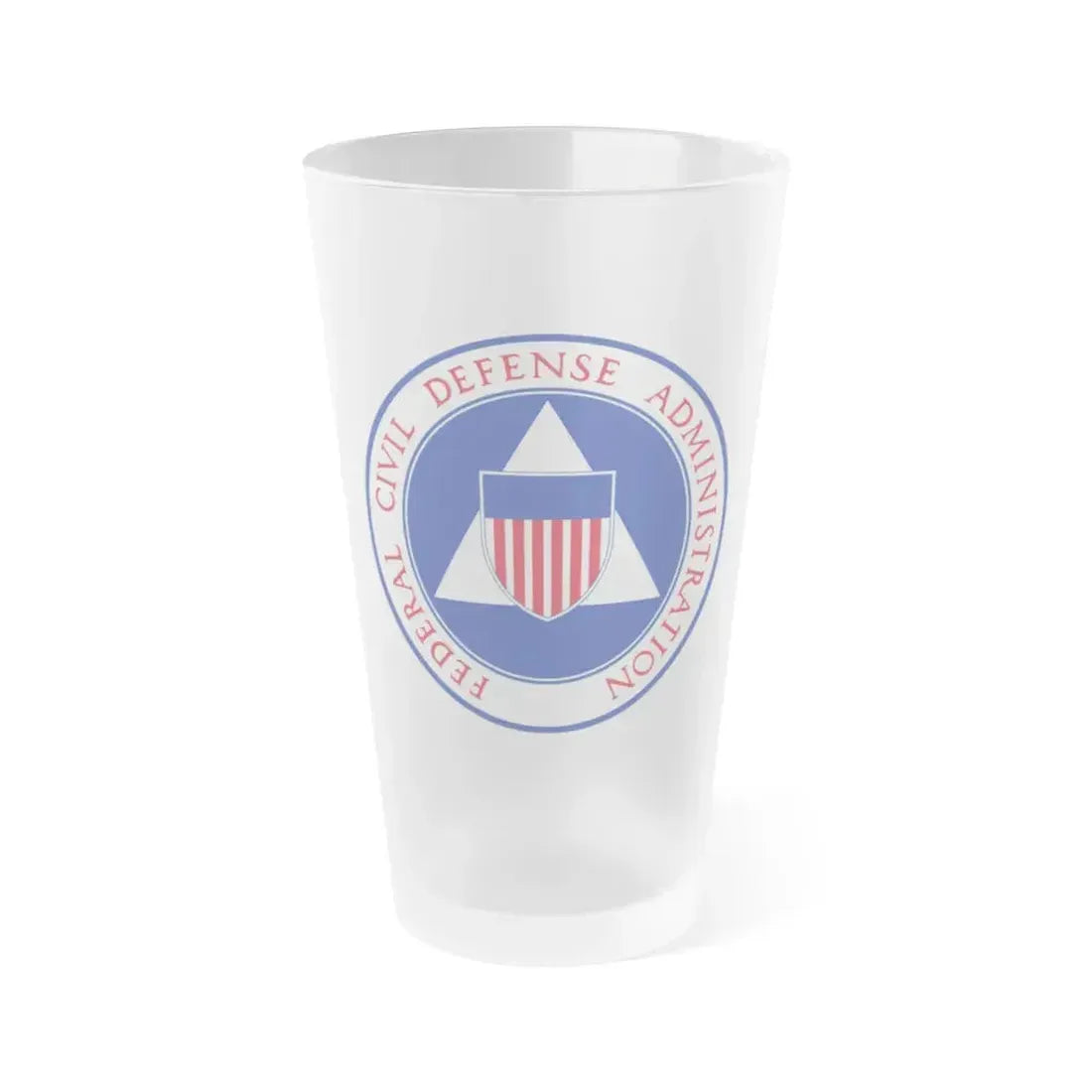 Federal Civil Defense Administration - Frosted Pint Glass 16oz 16oz Frosted - Go Mug Yourself