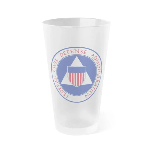 Federal Civil Defense Administration - Frosted Pint Glass 16oz 16oz Frosted - Go Mug Yourself