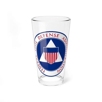 Federal Civil Defense Administration - Pint Glass 16oz-16oz-Go Mug Yourself