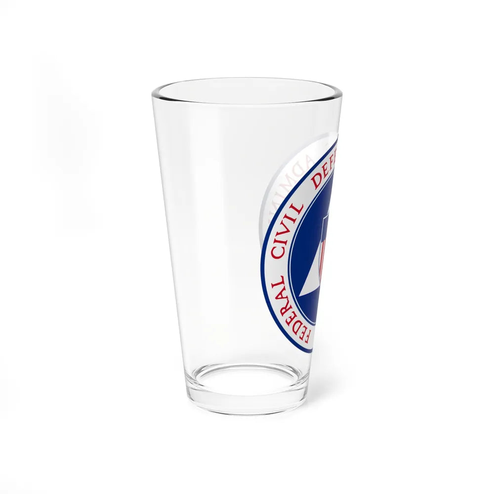 Federal Civil Defense Administration - Pint Glass 16oz-Go Mug Yourself