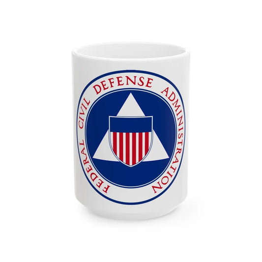 Federal Civil Defense Administration - White Coffee Mug-15oz-Go Mug Yourself