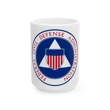 Federal Civil Defense Administration - White Coffee Mug 15oz - Go Mug Yourself
