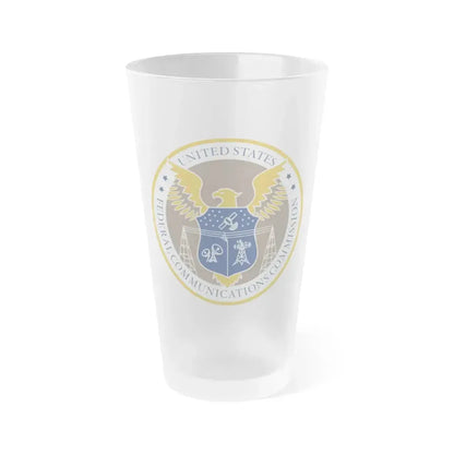 Federal Communications Commission FCC - Frosted Pint Glass 16oz 16oz Frosted - Go Mug Yourself