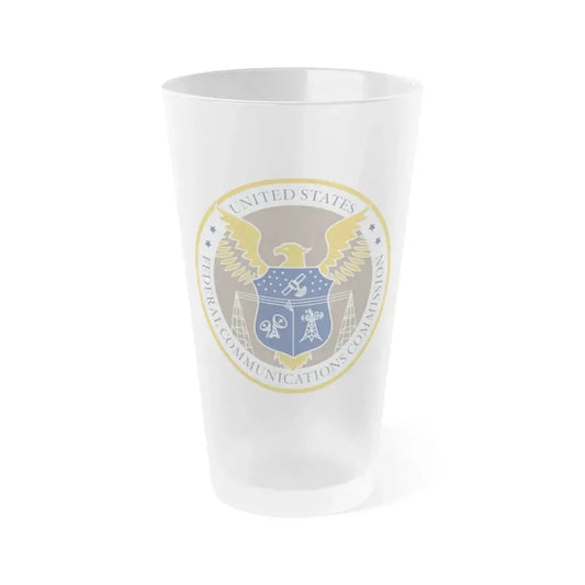 Federal Communications Commission FCC - Frosted Pint Glass 16oz 16oz Frosted - Go Mug Yourself