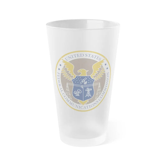 Federal Communications Commission - Frosted Pint Glass 16oz-16oz-Frosted-Go Mug Yourself