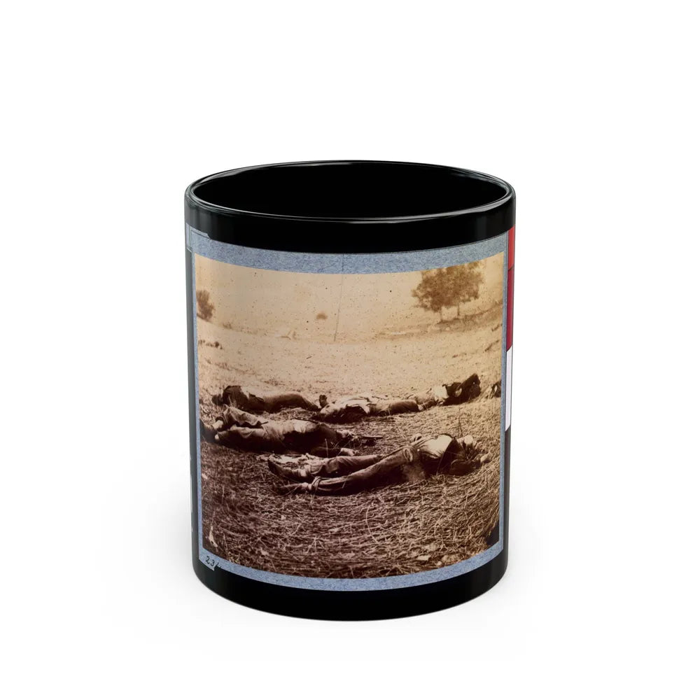 Federal Dead On The Field Of Battle Of First Day, Gettysburg, Pennsylvania (U.S. Civil War) Black Coffee Mug-11oz-Go Mug Yourself