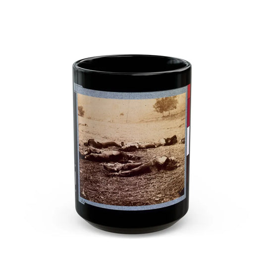 Federal Dead On The Field Of Battle Of First Day, Gettysburg, Pennsylvania (U.S. Civil War) Black Coffee Mug-15oz-Go Mug Yourself