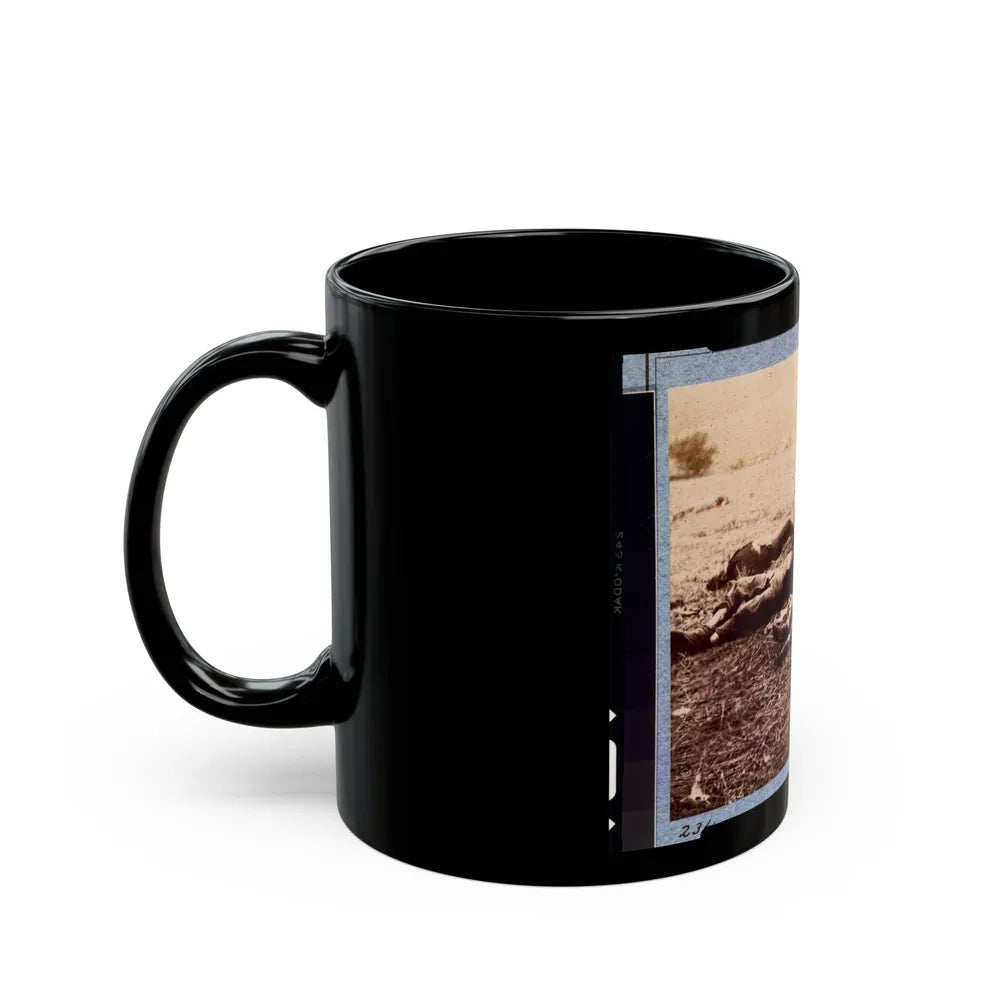 Federal Dead On The Field Of Battle Of First Day, Gettysburg, Pennsylvania (U.S. Civil War) Black Coffee Mug-Go Mug Yourself