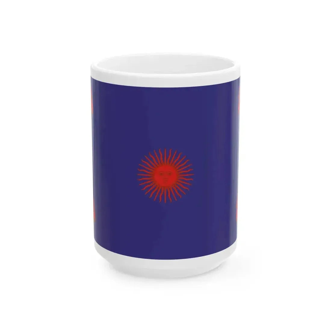 Federal Flag of Buenos Aires (Argentina) White Coffee Mug 15oz - Go Mug Yourself