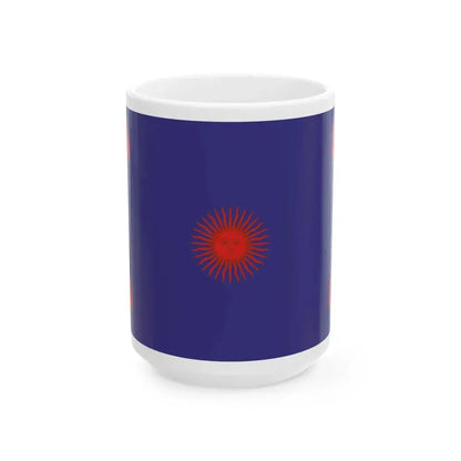 Federal Flag of Buenos Aires (Argentina) White Coffee Mug 15oz - Go Mug Yourself