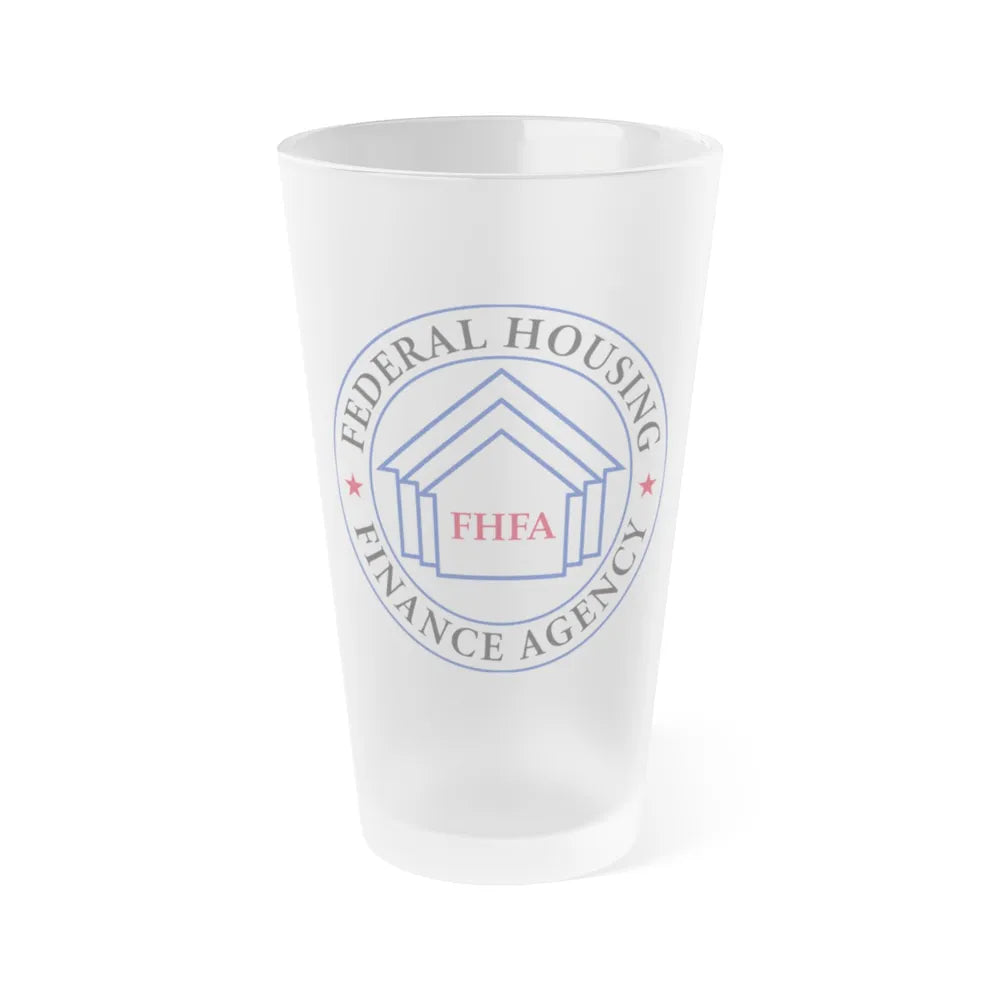 Federal Housing Finance Agency - Frosted Pint Glass 16oz-16oz-Frosted-Go Mug Yourself