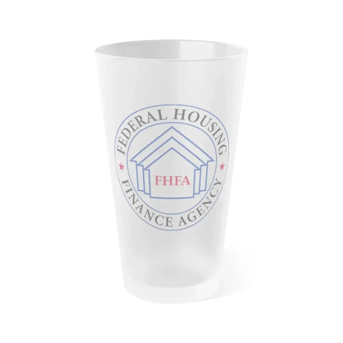 Federal Housing Finance Agency - Frosted Pint Glass 16oz 16oz Frosted - Go Mug Yourself