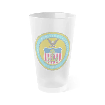Federal Maritime Commission - Frosted Pint Glass 16oz 16oz Frosted - Go Mug Yourself