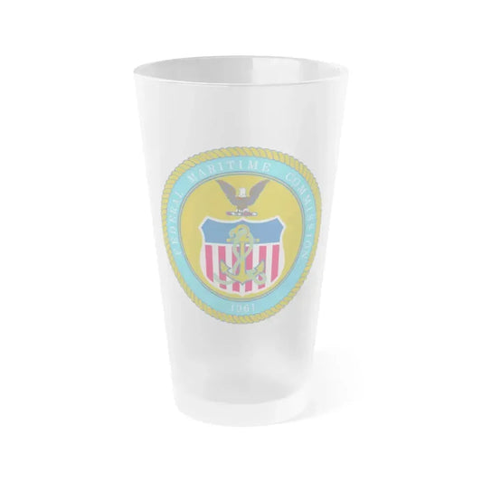 Federal Maritime Commission - Frosted Pint Glass 16oz 16oz Frosted - Go Mug Yourself