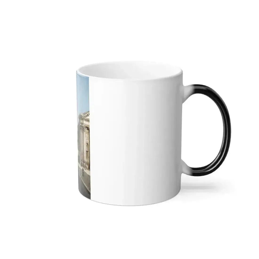 Federico del Campo (1837-1927) a venetian canal with the church of san barnaba and campo san barnaba dor-0 - Color Changing Mug 11oz - Go Mug Yourself
