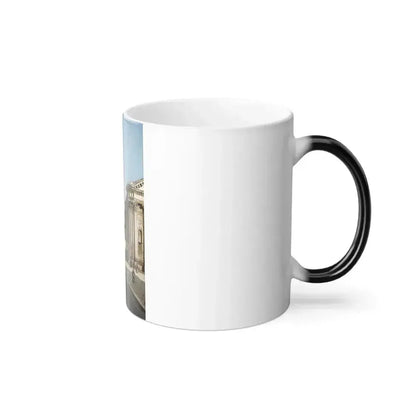Federico del Campo (1837-1927) a venetian canal with the church of san barnaba and campo san barnaba dor-0 - Color Changing Mug 11oz - Go Mug Yourself