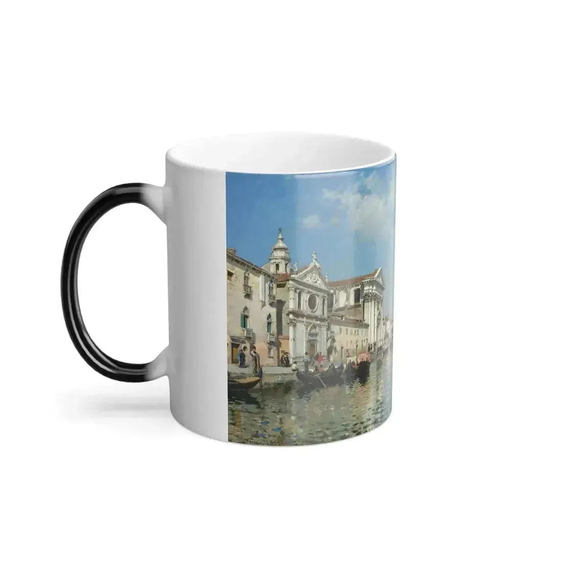 Federico del Campo (1837-1927) la chiesa gesuati from the canale della giudecca, venice - Color Changing Mug 11oz - Go Mug Yourself