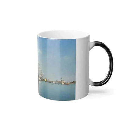 Federico del Campo (1837-1927) la chiesa gesuati from the canale della giudecca, venice - Color Changing Mug 11oz - Go Mug Yourself