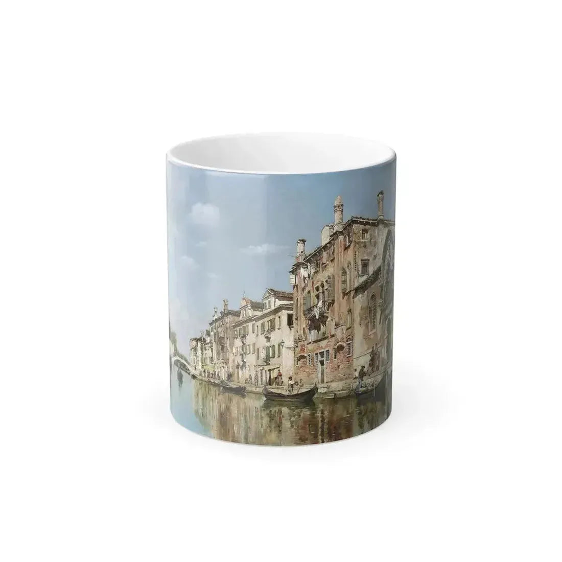 Federico del Campo (1837-1927) venetian canal scene - Color Changing Mug 11oz 11oz - Go Mug Yourself