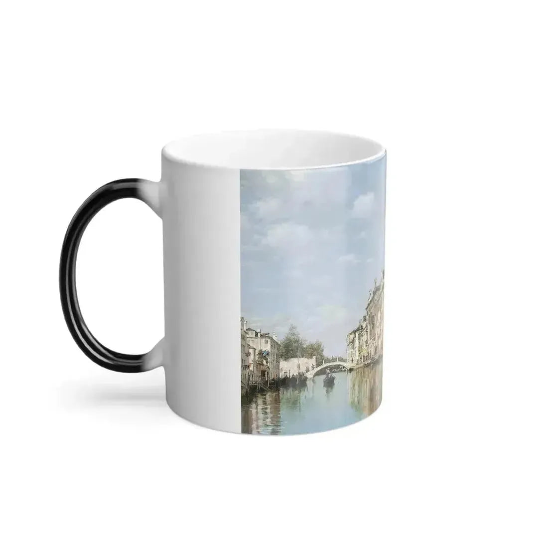 Federico del Campo (1837-1927) venetian canal scene - Color Changing Mug 11oz - Go Mug Yourself