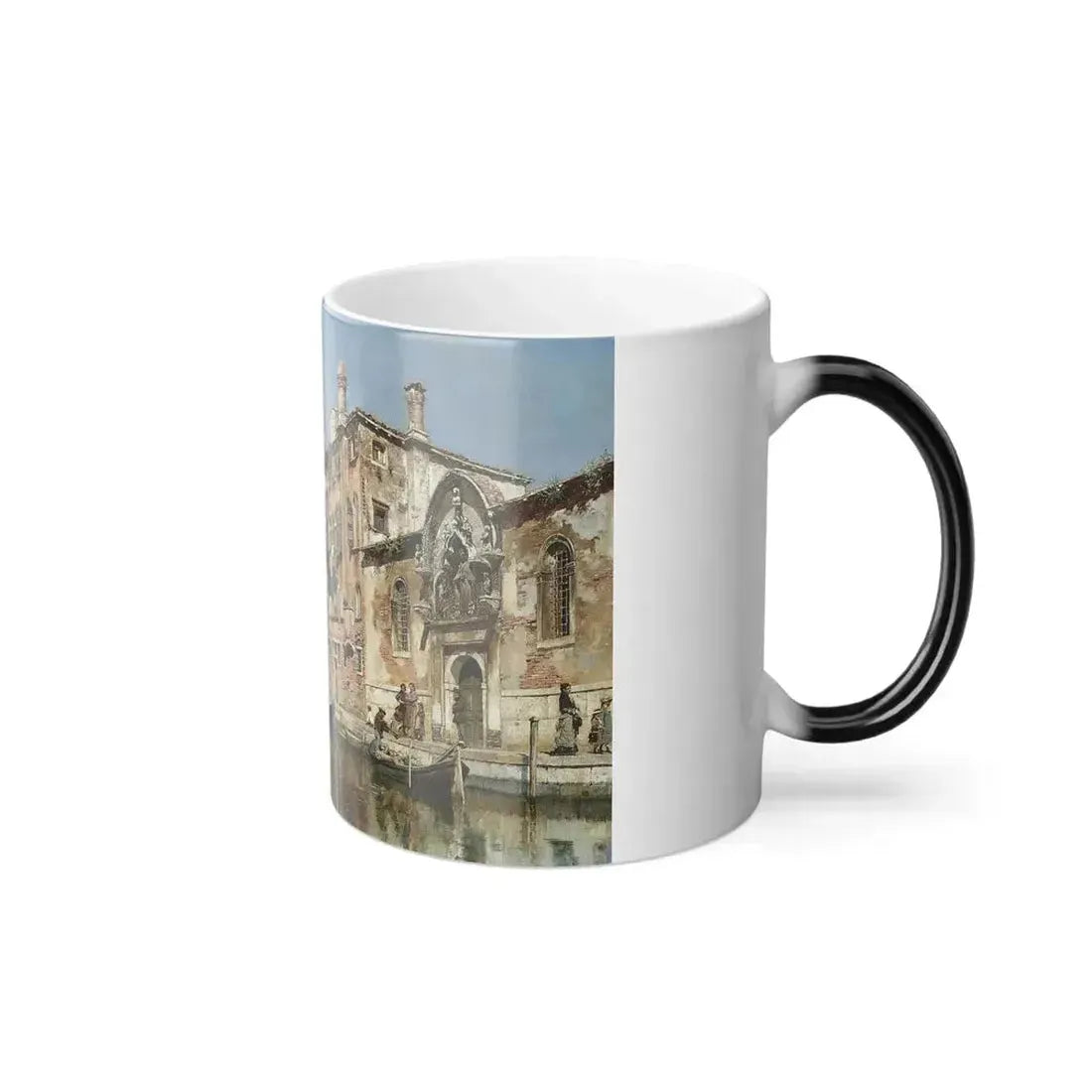 Federico del Campo (1837-1927) venetian canal scene - Color Changing Mug 11oz - Go Mug Yourself