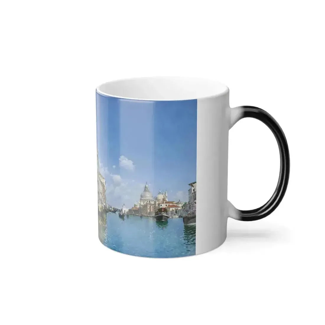 Federico del Campo (1837-1927) View of the Grand Canal with the Palazzo Cavalli-Franchetti - Oil on canv-0 - Color Changing Mug 11oz - Go Mug Yourself