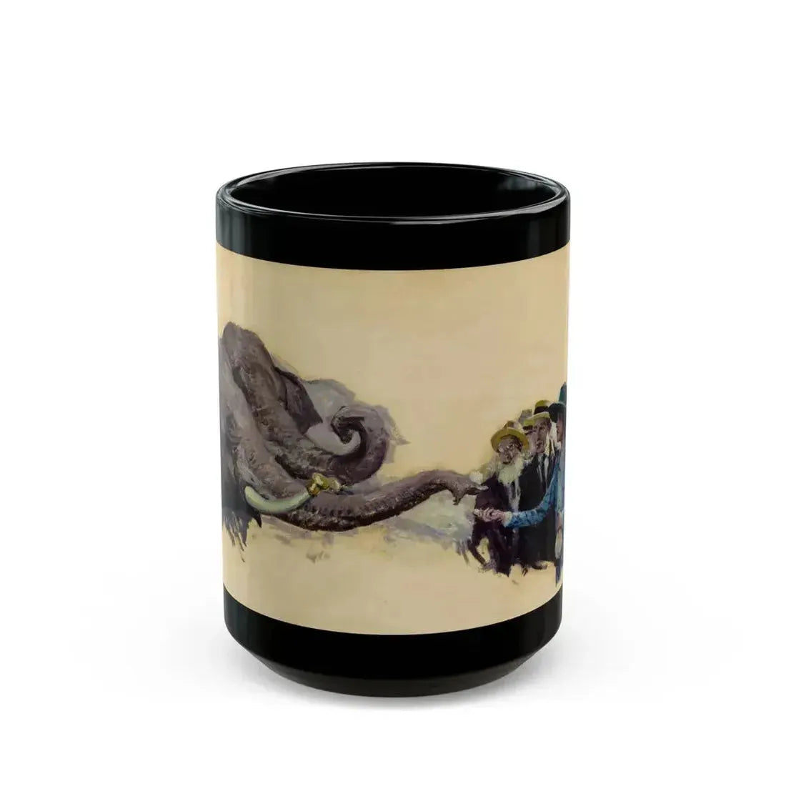 Feeding the Elephants - Black Coffee Mug 15oz - Go Mug Yourself