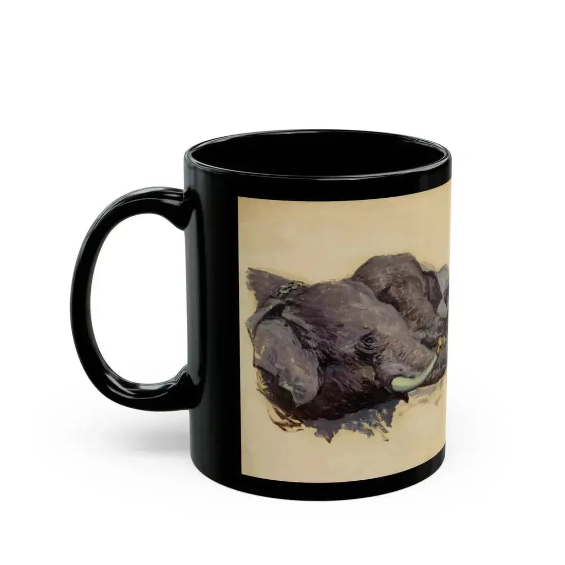 Feeding the Elephants - Black Coffee Mug - Go Mug Yourself