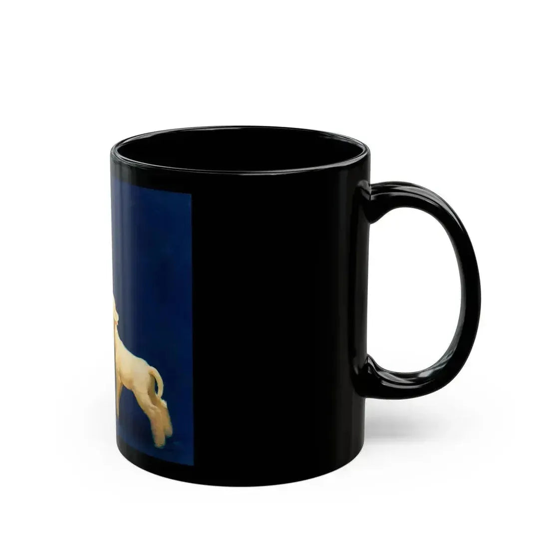 Feeding the Lamb, calendar illustration - Black Coffee Mug - Go Mug Yourself