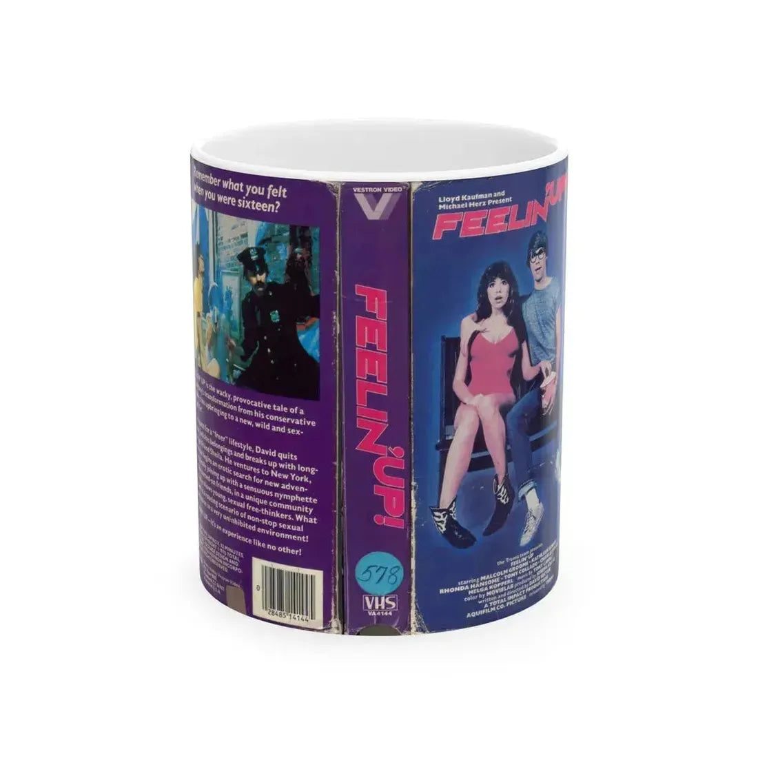 FEELIN UP VERSION 2 (VHS COVER) - White Coffee Mug 11oz - Go Mug Yourself