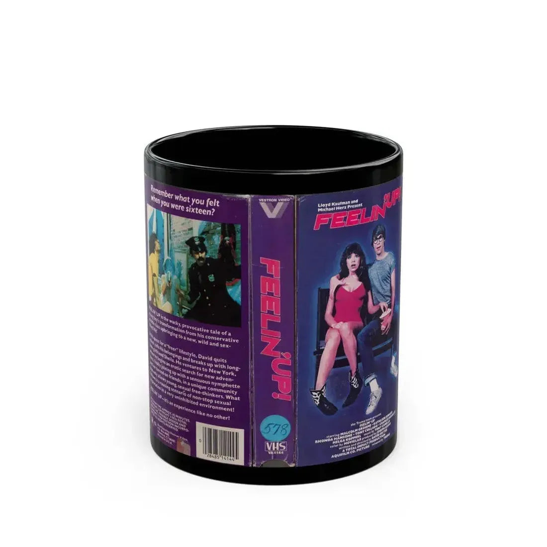 FEELIN UP (VHS COVER) - Black Coffee Mug 11oz - Go Mug Yourself