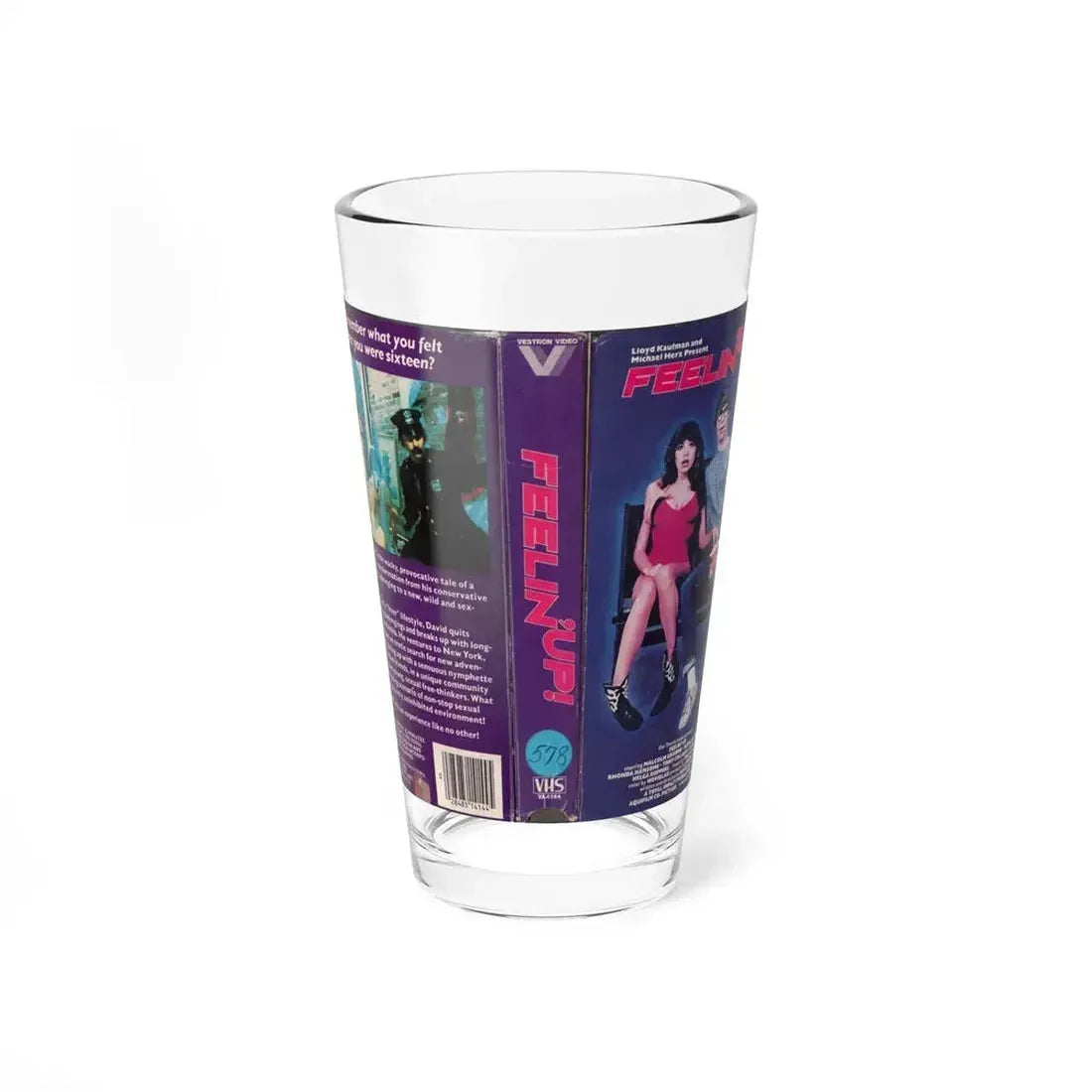 FEELIN UP (VHS COVER) Pint Glass 16oz 16oz - Go Mug Yourself