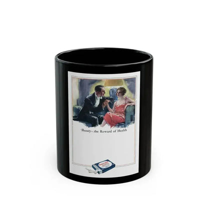 Feen-a-Mint ad, The Popular Magazine, April 7, 1927 - Black Coffee Mug 11oz - Go Mug Yourself