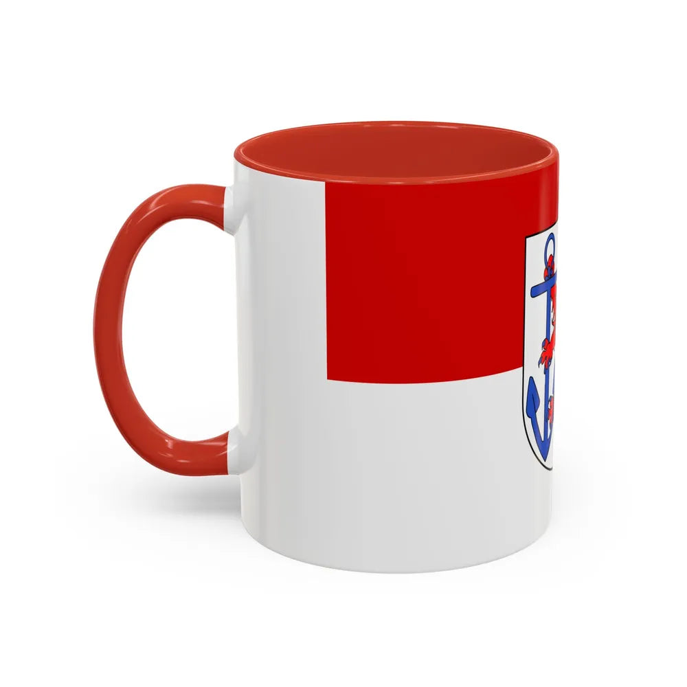 Flag of Duesseldorf Germany - Accent Coffee Mug-Go Mug Yourself