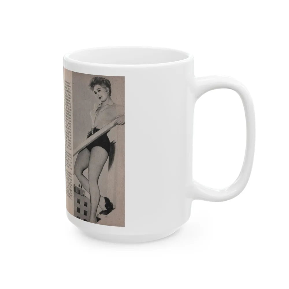 Kim Novak #151 - Scanned Mag. 66 Photos (Vintage Female Icon) White Coffee Mug-Go Mug Yourself