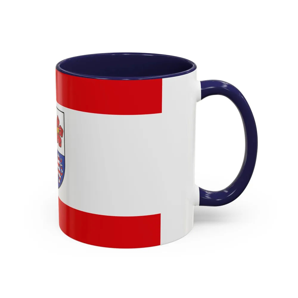 Flag of Bergstrasse Germany - Accent Coffee Mug-Go Mug Yourself