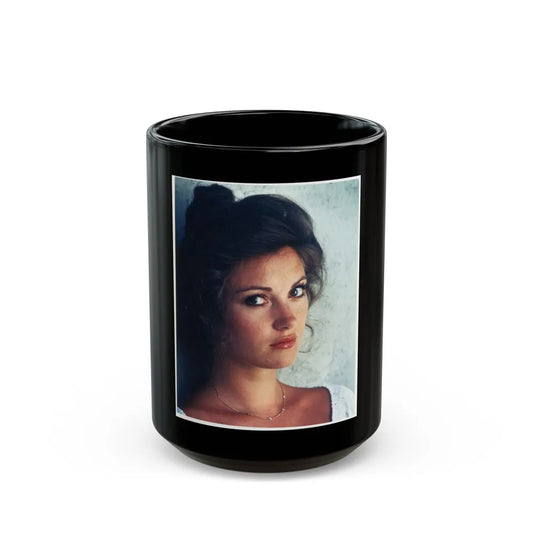 Jane Seymour #31 (Vintage Female Icon) Black Coffee Mug-15oz-Go Mug Yourself