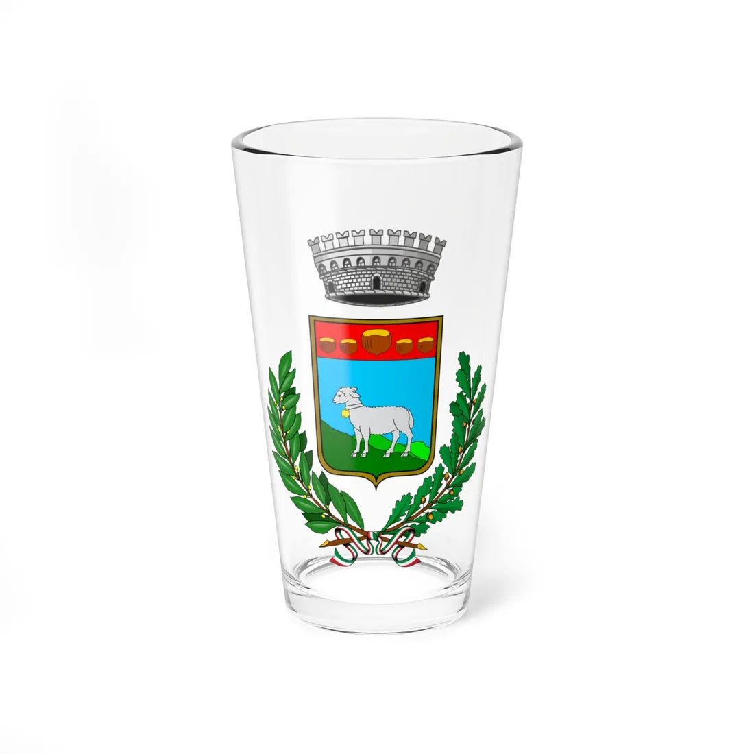 Feisoglio-Stemma (Italy) (Coat of Arms) Pint Glass 16oz 16oz - Go Mug Yourself