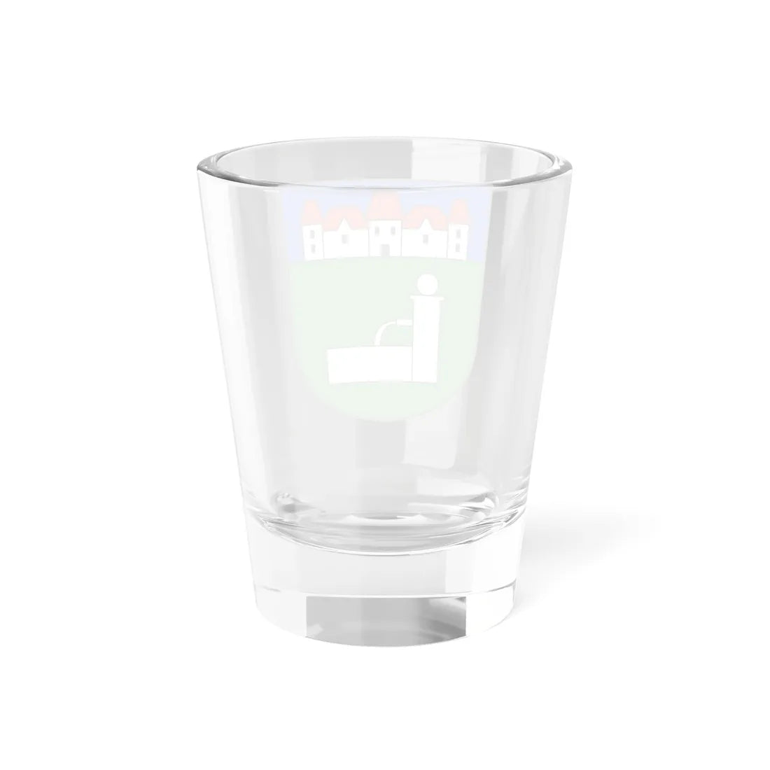 FeldbrunnenStNiklaus-blazon (Switzerland) (Coat of Arms) Shot Glass 1.5oz - Go Mug Yourself