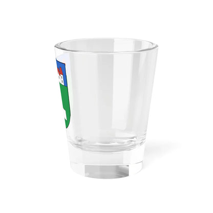 FeldbrunnenStNiklaus-blazon (Switzerland) (Coat of Arms) Shot Glass 1.5oz - Go Mug Yourself