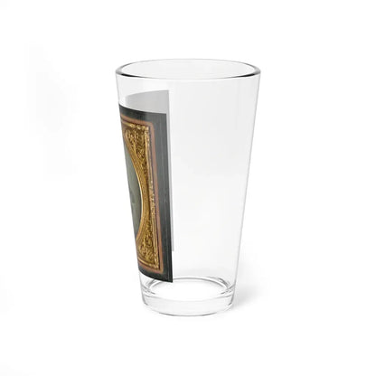 Felix Thompson Of Company H, 1st Missouri Cavalry Regiment With Pistols And Sabre (U.S. Civil War) Pint Glass 16oz - Go Mug Yourself