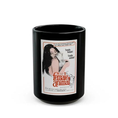 FEMALE ANIMAL 1970 Movie Poster - Black Coffee Mug 15oz - Go Mug Yourself