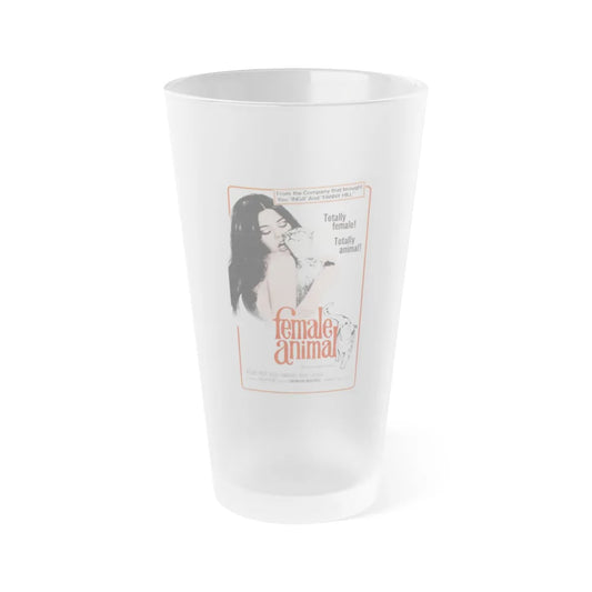 FEMALE ANIMAL 1970 Movie Poster - Frosted Pint Glass 16oz-16oz-Frosted-Go Mug Yourself