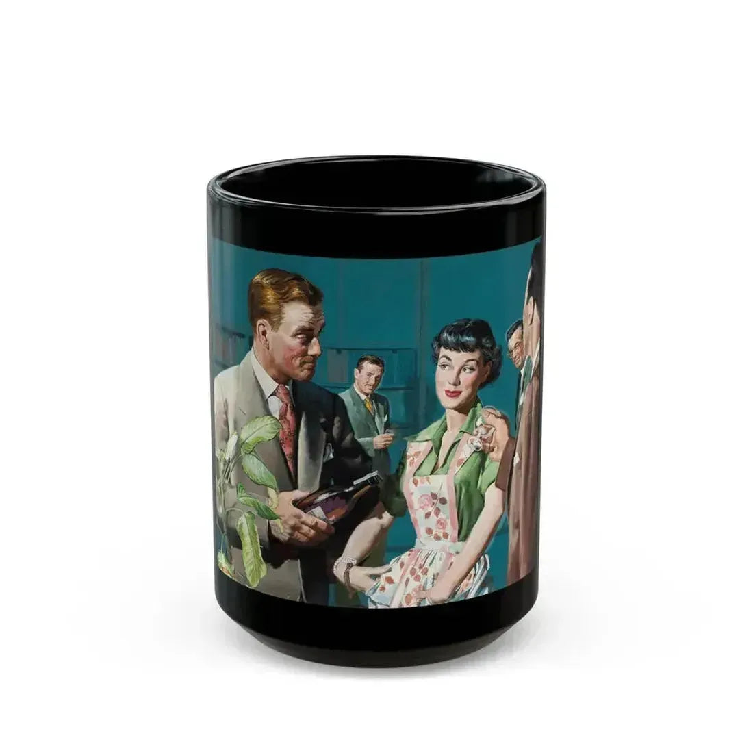 Female Conspiracy, The Saturday Evening Post magazine story illustration - Black Coffee Mug 15oz - Go Mug Yourself